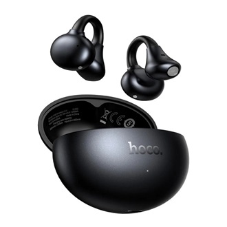 HOCO EA8 bluetooth fülhallgató SZTEREO (v5.4, TWS, fülre akasztható, mikrofon + töltőtok) FEKETE