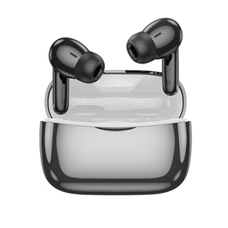 HOCO EQ16 Bluetooth fülhallgató SZTEREO v5.3, aktív zajszűrő + töltőtok, FEKETE