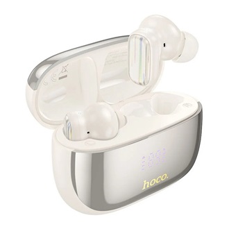 HOCO EQ20 bluetooth fülhallgató SZTEREO v5.4, aktív zajszűrő + töltőtok, KRÉM