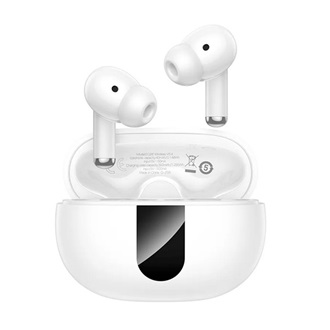 HOCO EQ26 bluetooth fülhallgató SZTEREO (v5.4, TWS, mikrofon, aktív zajszűrő, LED kijelző + töltőtok) FEHÉR