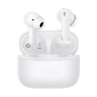 HOCO EQ30 bluetooth fülhallgató SZTEREO (v6.0, TWS, mikrofon, + töltőtok, karabíner) FEHÉR