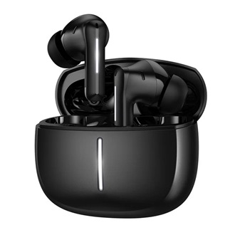 HOCO EQ34 PLUS bluetooth fülhallgató SZTEREO v5.4, aktív zajszűrő + töltőtok, FEKETE