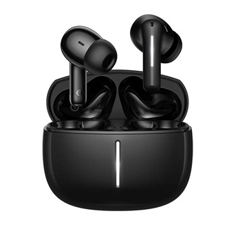 HOCO EQ34 PLUS bluetooth fülhallgató SZTEREO v5.4, aktív zajszűrő + töltőtok, FEKETE