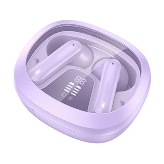 HOCO EQ6 bluetooth fülhallgató SZTEREO (v5.3, TWS, mikrofon + töltőtok) LILA