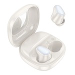 HOCO FUN Bluetooth fülhallgató SZTEREO v5.3, mikrofon + töltőtok, FEHÉR