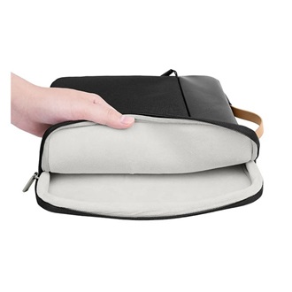 HOCO GT7 tok fekvő, bőr hatású LAPTOP/NOTEBOOK/TABLET (univerzális, 14" méret) FEKETE