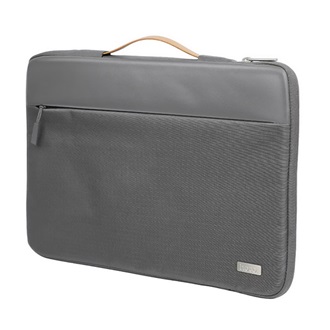 HOCO GT7 tok fekvő, bőr hatású LAPTOP/NOTEBOOK/TABLET (univerzális, 14" méret) SÖTÉTSZÜRKE