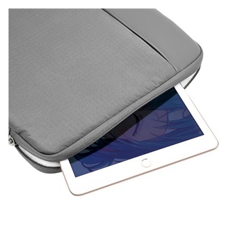 HOCO GT7 tok fekvő, bőr hatású LAPTOP/NOTEBOOK/TABLET (univerzális, 14" méret) SÖTÉTSZÜRKE