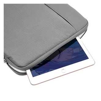 HOCO GT7 tok fekvő, bőr hatású LAPTOP/NOTEBOOK/TABLET (univerzális, 16" méret) SÖTÉTSZÜRKE