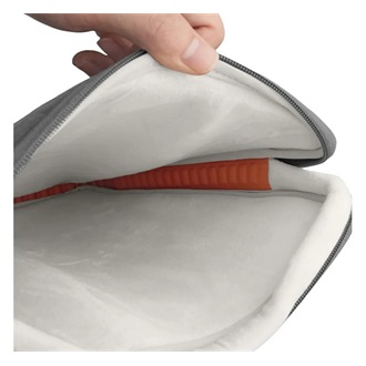 HOCO GT7 tok fekvő, bőr hatású LAPTOP/NOTEBOOK/TABLET (univerzális, 16" méret) SÖTÉTSZÜRKE