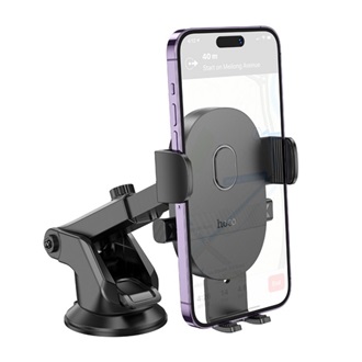 HOCO H19 autós tartó (műszerfalra, tapadókorongos, automata, 360°, 4.7-7.0" méret) FEKETE