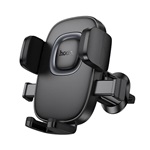 HOCO H75 autós tartó (szellőzőre, automata, 360°, 4.5-7" méret) FEKETE