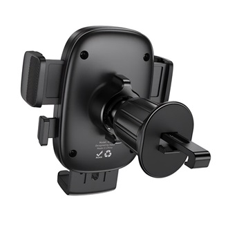 HOCO H75 autós tartó (szellőzőre, automata, 360°, 4.5-7" méret) FEKETE