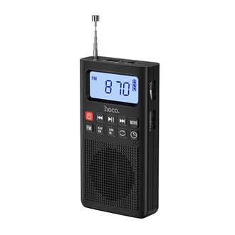 HOCO HI51 bluetooth hordozható hangszóró v5.3, LCD kijelző, FEKETE