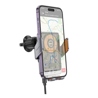 HOCO HW7 autós tartó szellőzőre, 4.5-7" méret, VILÁGOSSZÜRKE