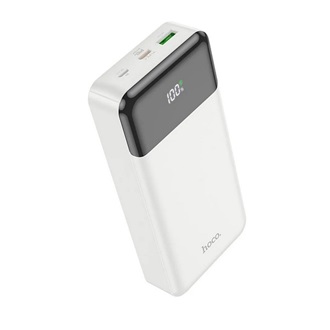 HOCO J102A vésztöltő USB+Type-C+microUSB aljzat 20000mAh, LED kijelző, FEHÉR