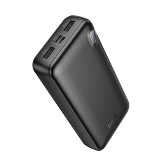 HOCO J128A vésztöltő 2 USB aljzat 20000mAh, LED jelzés, FEKETE