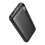HOCO J128 vésztöltő 2 USB+Type-C aljzat 10000mAh, LED jelzés, FEKETE