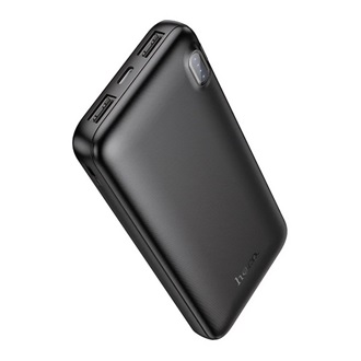 HOCO J128 vésztöltő 2 USB+Type-C aljzat 10000mAh, LED jelzés, FEKETE