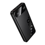 HOCO J154 powerbank 2 USB+Type-C aljzat (10000mAh, 22.5W, PD gyorstöltő, LED kijelző) FEKETE