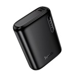 HOCO J158 powerbank Type-C+USB+microUSB aljzat (5000mAh, 2A, LED jelzés) FEKETE