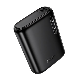 HOCO J158 powerbank Type-C+USB+microUSB aljzat (5000mAh, 2A, LED jelzés) FEKETE