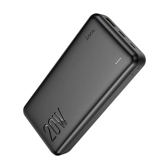 HOCO J87A powerbank USB/Type-C/microUSB aljzat (20000mAh, PD gyorstöltő 3.0, LED kijelző) FEKETE