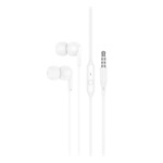 HOCO M124 fülhallgató SZTEREO 3.5mm jack, felvevő gomb, FEHÉR