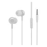 HOCO M14 fülhallgató SZTEREO 3.5mm jack, felvevő gomb, FEHÉR