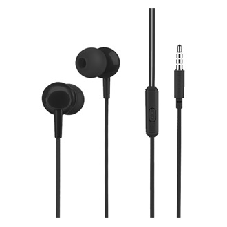 HOCO M14 fülhallgató SZTEREO 3.5mm jack, felvevő gomb, FEKETE