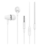 HOCO M34 fülhallgató SZTEREO 3.5mm jack, felvevő gomb, FEHÉR