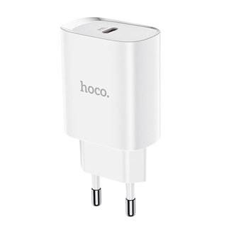 HOCO N14 hálózati töltő Type-C aljzat 20W, PD gyorstöltő, FEHÉR