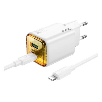 HOCO N52 20W univerzális hálózati töltő adapter fehér + USB-C kábel