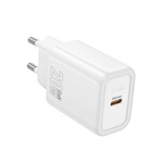 HOCO N60 hálózati töltő Type-C aljzat 20W, PD gyorstöltő 3.0, FEHÉR