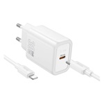HOCO N62 30W univerzális hálózati töltő adapter fehér