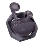 HOCO SPINNER bluetooth fülhallgató SZTEREO v5.4, mikrofon + töltőtok, FEKETE/LILA