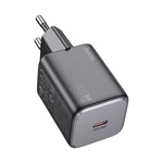 HOCO SPINNER hálózati töltő Type-C aljzat 20W, PD gyorstöltő 3.0, FEKETE