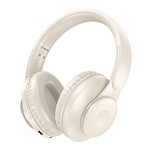HOCO W45 bluetooth fejhallgató SZTEREO v5.3, 3.5mm jack aljzat, FEHÉR