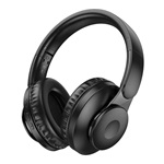 HOCO W45 bluetooth fejhallgató SZTEREO v5.3, 3.5mm jack aljzat, FEKETE
