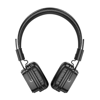 HOCO W56 bluetooth fejhallgató SZTEREO (v5.4, 3.5mm jack aljzat) FEKETE