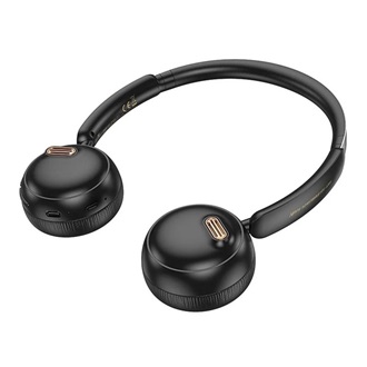 HOCO W62 bluetooth fejhallgató SZTEREO v5.3, 3.5mm jack aljzat, FEKETE