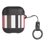 HOCO WB17 szilikon tok karabíner FEKETE/PIROS Apple AirPods/AirPods 2