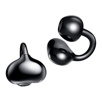 HONOR CHOICE CLIP bluetooth fülhallgató SZTEREO (v5.3, TWS, fülre csíptethető, aktív zajszűrő, IP54 + töltőtok) FEKETE