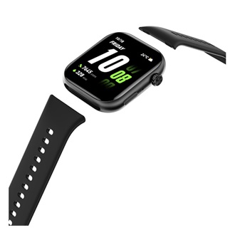 HONOR CHOICE INFOWEAR WATCH 2I okosóra (szilikon szíj, állítható, aktivitásmérő, pulzusmérő, IP68) FEKETE