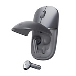 HONOR CHOICE MOUSEBUDS PRO bluetooth fülhallgató SZTEREO v5.3, aktív zajszűrő + vezeték nélküli egér, SZÜRKE