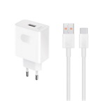 HONOR SuperCharger hálózati töltő USB aljzat 66W, gyorstöltő + Type-C kábel, FEHÉR