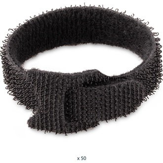 StarTech HOOK AND LOOP CABLE TIES 50PK REUSABLE CABLE MANAGEMENT WRAPS