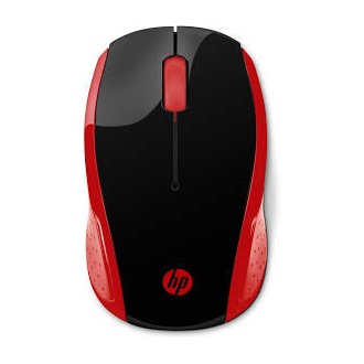 HP 200 vezeték nélküli optikai egér fekete-piros