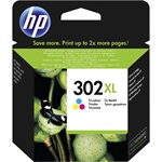 HP 302XL tintapatron magenta + ciánkék + sárga