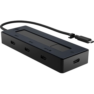 HP 4K Multiport Hub 4-port 65W USB-C dokkoló fekete